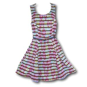 My Michelle Sleeveless Belted Dress 7